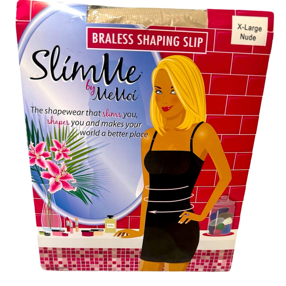 SlimMe by MeMoi - Braless Shaping Slip - Nude - Size XL - Shapewear